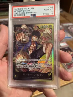 One Piece Card Monkey D. Luffy ST13-003 The Three Brothers Psa10 JP - Image 1