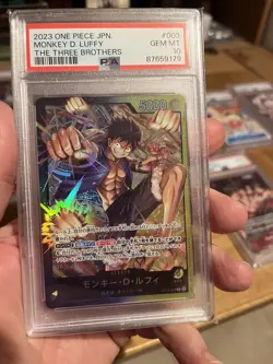 One Piece Card Monkey D. Luffy ST13-003 The Three Brothers Psa10 JP - Image 2
