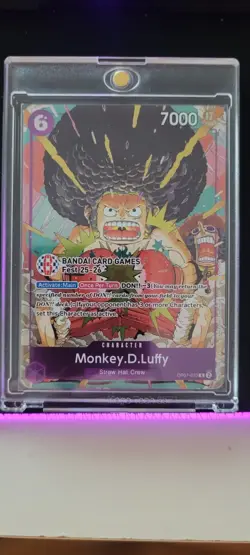 One Piece Card Game Monkey D Luffy OP07-073 Bandai Fest 25-26 Promo - Image 1