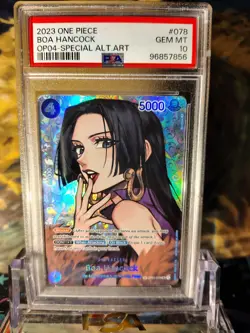 One Piece OP04 Kingdoms of Intrigue Boa Hancock SP OP01-078 Englisch PSA 10 - Image 1