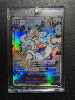 One Piece Card Game Monkey.D.Luffy OP05-119 Manga Rare English NM - Image 4