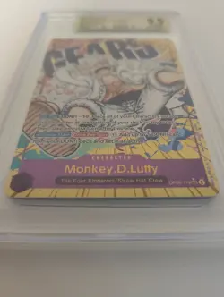 One Piece TCG Monkey D. Luffy OP05-119 BGS 10 Gear 5 Alt Art sec EN No PSA - Image 2