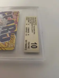 One Piece TCG Monkey D. Luffy OP05-119 BGS 10 Gear 5 Alt Art sec EN No PSA - Image 4