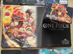 One Piece Card Game Playmat and Storage Box Set Portgas D Ace Championship 2022 - Image 1