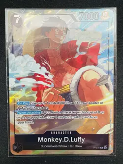 CARD ONE PIECE TCG - Luffy P-075 Promo NEAR MINT English SEALED PRODUCT Vol.3 - Image 2