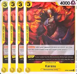 One Piece TCG - 4er Playset - OP09-100 Karasu UC/EN/NM - Image 1