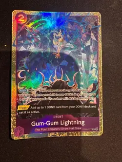 Gum-Gum Lightning - OP09-077 - Promo - One Piece Card Game - Best Vol4 N/M - Image 1