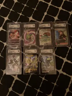 Pokemon CGC Graded 7 Card Lot 4 Grade 10s A Few 2 8s 1 5.5 - Image 1