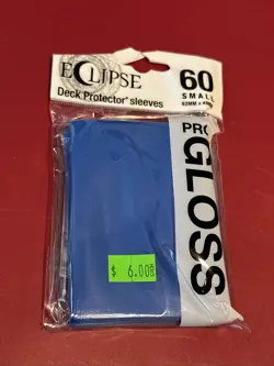 1 X 60 Gloss Pacific Blue Ultra Pro Eclipse Small Deck Protector Card Sleeves AI - Image 1