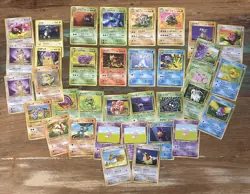 35 Card Japanese Pokemon (pocketmonster) Card Lot Nintendo - LP uncommon/common - Image 1