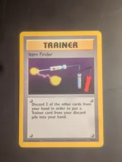Pokemon TCG Base Set Trainer Item Finder Rare Card 74/102 - Image 1