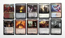 110 MTG MAGIC THE GATHERING 10 CARD MIXED LOT RARE GOLD UNCOMMON SILVER ♨ - Image 1