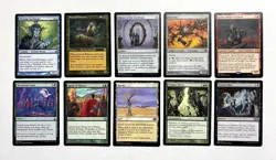 108 MTG MAGIC THE GATHERING 10 CARD MIXED LOT RARE GOLD UNCOMMON SILVER ♨ - Image 1