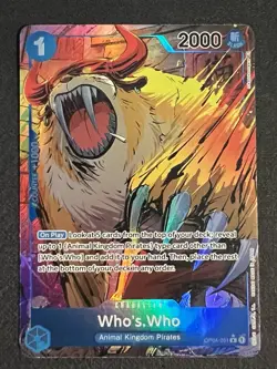 One Piece Card Who's.Who OP04-051 R Alt Art Near Mint - Image 1