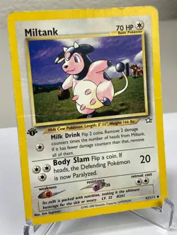 Miltank 41/111 Neo Genesis 1st Edition Pokemon Card - Heavily Played - Image 2