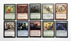 107 MTG MAGIC THE GATHERING 10 CARD MIXED LOT RARE GOLD UNCOMMON SILVER ♨ - Image 1