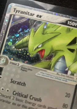 Pokemon TCG Tyranitar EX Pop Series 1 Holo Ultra Rare Card #17/17 Big Swirl! - Image 3