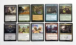 106 MTG MAGIC THE GATHERING 10 CARD MIXED LOT RARE GOLD UNCOMMON SILVER ♨ - Image 1