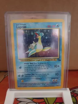 Lapras 10/62 Fossil Unlimited - Holo Rare - WOTC Pokemon Card Lp - Image 1