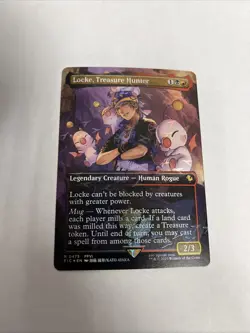 Locke Treasure Hunter Borderless Chocobo Track Foil Card #0475 MTG LP - Image 1