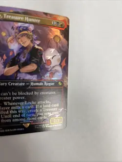 Locke Treasure Hunter Borderless Chocobo Track Foil Card #0475 MTG LP - Image 2