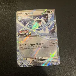 Pokemon Lugia EX TCG Double Rare Holo Card Prismatic Evolutions 082/131 - Image 1