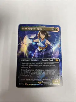 Yuna Hope Of Spira Borderless Chocobo Track Foil Card #0571 MTG LP - Image 1