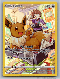 Eevee - TG11/TG30 - Pokemon Brilliant Stars Sword & Shield Holo Rare Card LP - Image 1