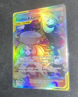 Cynthia & Caitlin Full Art Holo Card 228/236 Cosmic Eclipse Pack Fresh - Image 1