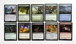 102 MTG MAGIC THE GATHERING 10 CARD MIXED LOT RARE GOLD UNCOMMON SILVER ♨ - Image 1