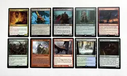 101 MTG MAGIC THE GATHERING 10 CARD MIXED LOT RARE GOLD UNCOMMON SILVER ♨ - Image 1