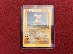 Pokemon MISCUT ERROR Cubone 50/64 Jungle Unlimited Card MP - Image 1