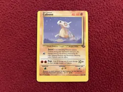 Pokemon MISCUT ERROR Cubone 50/64 Jungle Unlimited Card MP - Image 2