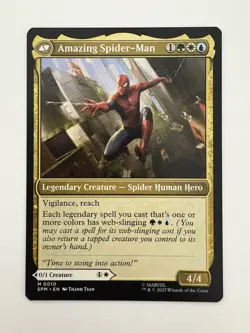 Peter Parker / Amazing Spider-Man MTG Magic the Gathering Card NM Near Mint SPM - Image 2