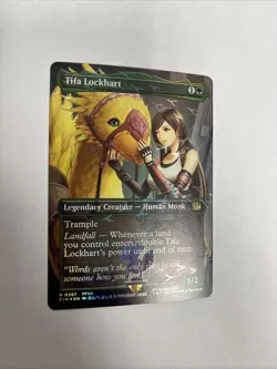 Tifa Lockhart Borderless Chocobo Track Foil Card #0567 MTG LP - Image 1