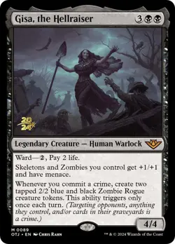 Gisa, the Hellraiser [Outlaws of Thunder Junction Prerelease Promos] Magic MTG - Image 1