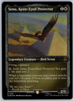Senu, Keen-Eyed Protector (Foil Etched) Universes Beyond: Assassin's Creed 181 - Image 1