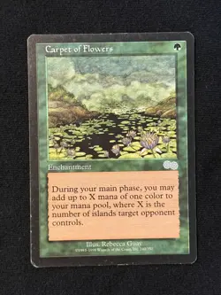 MTG - Carpet of Flowers - Urza's Saga - 1x - LP (Magic: The Gathering) - Image 1