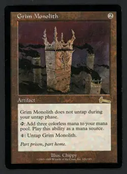 ***Grim Monolith (Edge Bend)*** MTG Urza's Legacy Magic Kid Icarus - Image 1