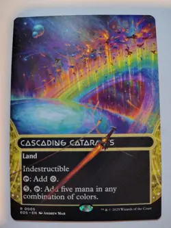 NM, English MTG Regular Cascading Cataracts (0005) - Borderless Edge of - Image 1