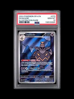 2024 Dusknoir PSA 10 Pokemon SFA En-Shrouded Fable Illustration #070 - Image 1