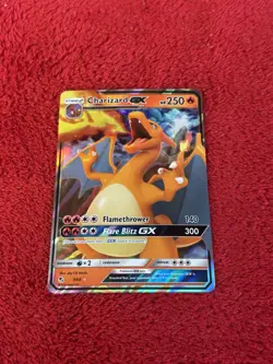 Charizard GX 9/68 Hidden Fates Holo Pokemon Card Near Mint - Image 1