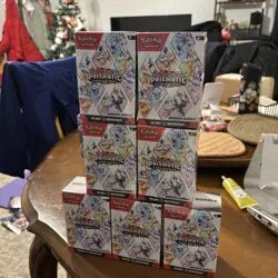 Lot Of 7 Pokemon TCG Prismatic Evolutions Booster Bundle - New Factory Sealed - Image 1