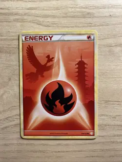 Pokemon TCG Fire Energy HeartGold SoulSilver, Regular Ho-Oh Card 116/123 - Image 1
