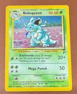 POKEMON TCG NIDOQUEEN 12/130 BASE SET 2 VERY GOOD LIGHT PLAY BARGAIN - Image 1