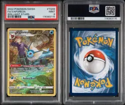 PSA 9 MINT Vaporeon TG02/TG30 Full Art Trainer Gallery Brilliant Stars Pokemon - Image 3