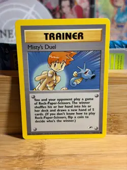 MISTY'S DUEL 123/132 Gym Heroes Vintage Unlimited Common Pokemon TCG LP - Image 1