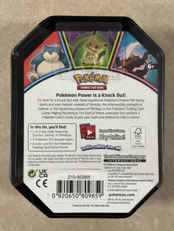 Pokemon TCG Mighty Mysterious Tin Snorlax *NEW/SEALED* - Image 2