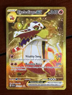Pokemon Paldea Evolved Skeledirge Ex 272/193 Hyper Rare Holo - Image 1