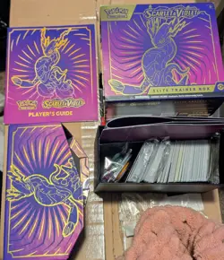 Pokemon TCG: Scarlet and Violet ETB - Miraidon Purple & Premium Accessories Only - Image 2